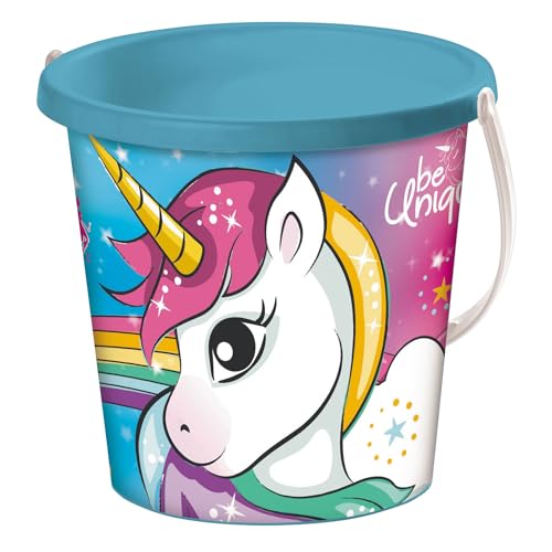 Mondo Toys - BUCKET UNICORN - Sandeimer ø17 cm - Strandspielzeug für Kinder ab 3 Jahren - 28535 von Mondo