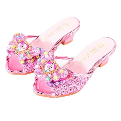 Monissy Prinzessin Sandalen für Kinder Mädchen ELSA Slipper mit Absatz Pantoffeln Casual mit Kristal Pailletten für Geschenk Geburtstagsfeiern Halloween Verkleidung Karneval Weihnachten, Rosa, 30 Monissy Prinzessin Sandalen für Kinder Mädchen ELSA Slipper mit Absatz Pantoffeln Casual mit Kristal Pailletten für Geschenk Geburtstagsfeiern Halloween Verkleidung Karneval Weihnachten, Rosa, 30 von Monissy