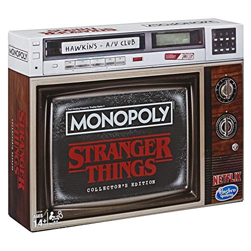 Hasbro E8194 Monopoly Stranger Things Sammler-Edition, ENGLISCHE Version, Brettspiel ab 14 Jahren von Monopoly