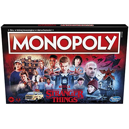 Hasbro Gaming Brettspiel Edition Monopoly: Netflix Stranger Things für Jugendliche und Erwachsene, Alter: ab 14 Jahre, Spiel für 2 bis 6 Spieler, inspiriert von der 4. Staffel der Serie Stranger von Monopoly