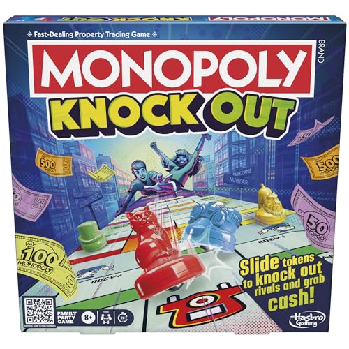 Hasbro Gaming Monopoly Knockout, Brettspiel für 2-8 Spieler, Familienspiele für Kinder und Erwachsene im Alter von 8+ Jahren Hasbro Gaming Monopoly Knockout, Brettspiel für 2-8 Spieler, Familienspiele für Kinder und Erwachsene im Alter von 8+ Jahren von Monopoly