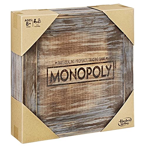 Hasbro Gaming Monopoly Spiel Rustic Series Edition (englische Version) von Monopoly