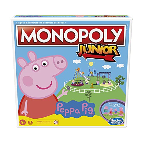 Hasbro Monopoly Junior: Peppa Pig Edition, gioco da tavolo per 2-4 giocatori, per bambini dagli 5 anni in su von Monopoly