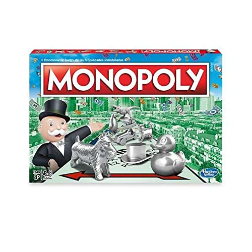 Monopoly Spiel, klassisches Familien-Brettspiel, 2–6 Spieler für Kinder ab 8 Jahren von Monopoly