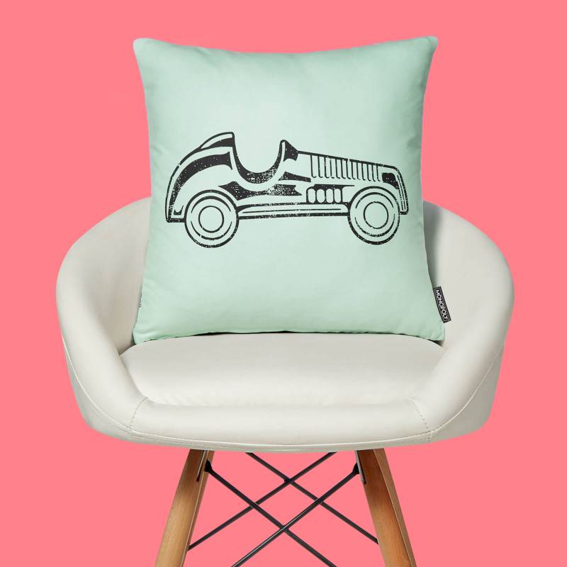 Monopoly Car Letterpress Square Cushion - 60x60cm - Soft Touch von Original Hero