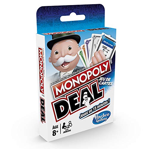 Monopoly Deal – Gesellschaftsspiel Reise – Kartenspiel – französische Version von Monopoly