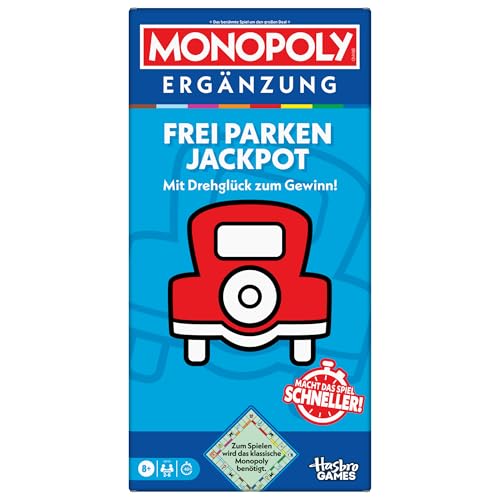 Monopoly ERGÄNZUNG Frei Parken Jackpot (zum Spielen Wird das Klassische Monopoly benötigt) - Deutsche Fassung von Monopoly