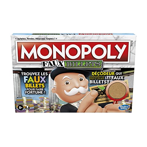 Monopoly Gef�lschte Tickets, Brettspiel f�r die Familie, Brettspiel, Franz�sische Version von Monopoly