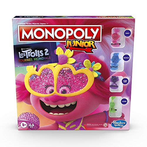 Monopoly Junior Trolls - Jeu de societe - Jeu de plateau - Version francaise von Monopoly