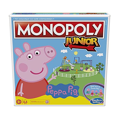 Monopoly Junior: Peppa Pig Edition, Brettspiel für Kinder (Niederländische Version) von Monopoly