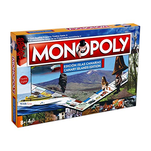 Monopoly Kanarische Inseln, Brettspiel - Zweisprachige Version in Spanisch und Englisch von Winning Moves