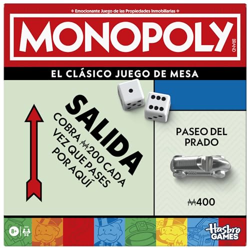 Monopoly Klassisches Brettspiel mit Ablagefach und großen Bauern - spanische Version Monopoly Klassisches Brettspiel mit Ablagefach und großen Bauern - spanische Version von Monopoly