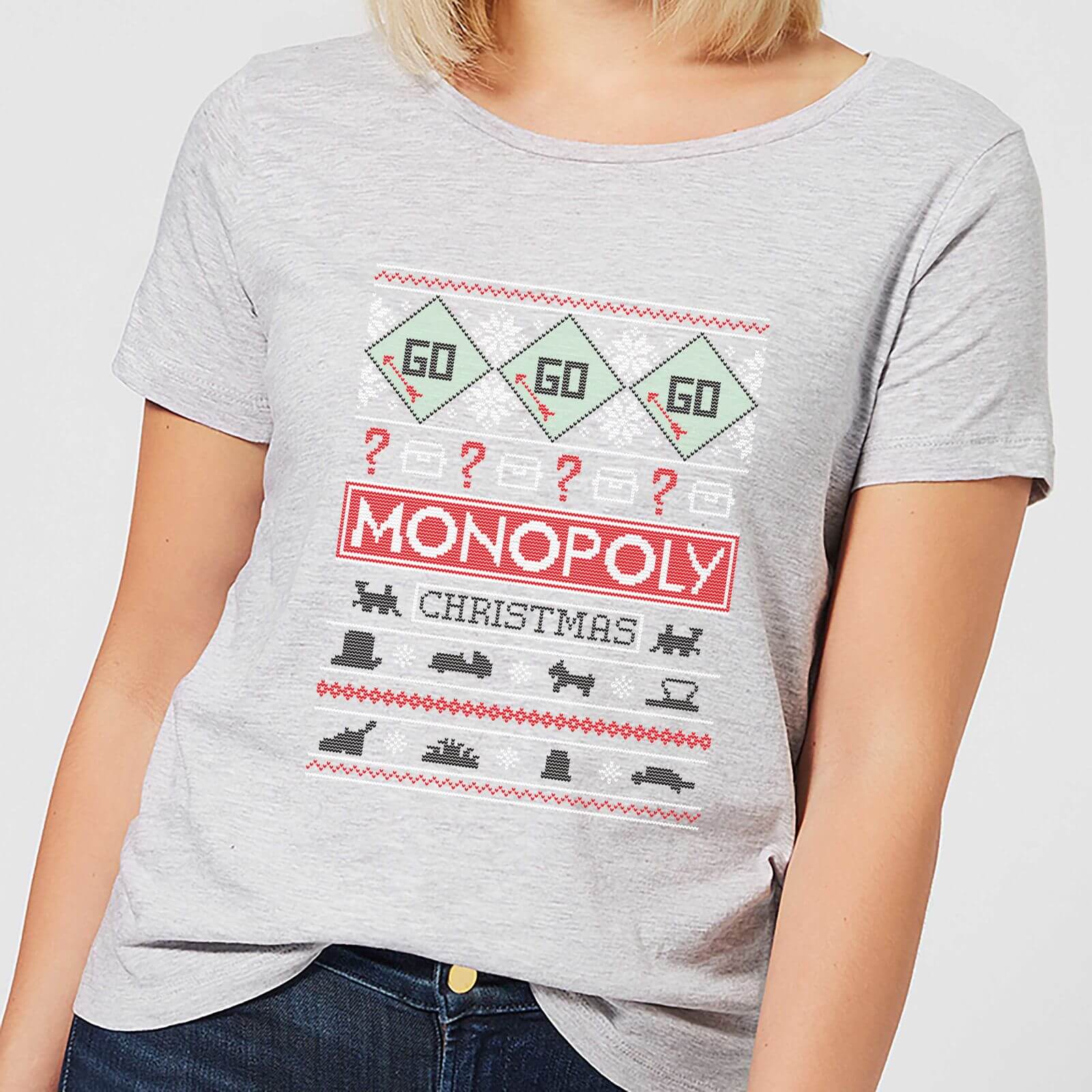 Monopoly Women's Christmas T-Shirt - Grey - XL von Original Hero