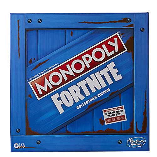 Monopoly: Fortnite Collector's Edition-Brettspiel, inspiriert vom Fortnite-Videospiel, Brettspiel für Teenager und Erwachsene, ab 13 Jahren von Monopoly