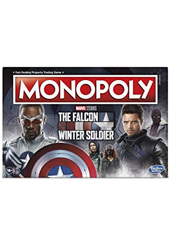 Monopoly: Marvel Studios The Falcon and The Winter Soldier Edition Brettspiel für 2-6 Spieler ab 14 Jahren, Mehrfarbig von Monopoly