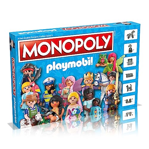 Winning Moves Playmobil Monopol Board Spiel, kaufen ikonische PLAYMOBIL Set von Stable, Police Headquarters zu Prinzessin Castle und Schädel Piratenschiff, tolles Geschenk für Alter von 8 plus Winning Moves Playmobil Monopol Board Spiel, kaufen ikonische PLAYMOBIL Set von Stable, Police Headquarters zu Prinzessin Castle und Schädel Piratenschiff, tolles Geschenk für Alter von 8 plus von Monopoly