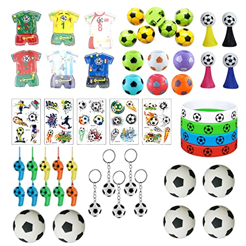 Monozoz Fußball-Partygeschenk-Set – Sport-Partyzubehör, Fußball-Partyzubehör für Sportgeschenke, Themen-Geburtstagsparty-Dekorationen, Fußball-Goodies als -Geschenk von Monozoz