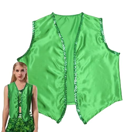 Monozoz St. Patrick's Day Kostüm-Set – St. Patrick's Day Parade-Kostüm-Set, Urlaubskostüme, -Outfits für Damen und Herren, perfekt für St. Patrick's Day Dekorationen und Partyzubehör von Monozoz