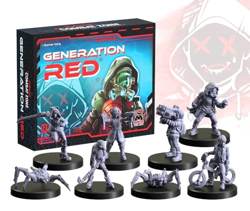 Monster Fight Club Cyberpunk Red Combat Zone Miniaturen Erweiterung: Generation Red Starter Gang von Monster Fight Club