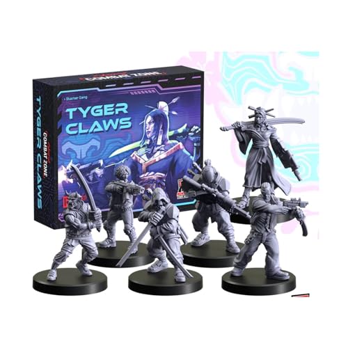 Monster Fight Club Cyberpunk Red Combat Zone Miniaturen: Tyger Claws Starter von Monster Fight Club