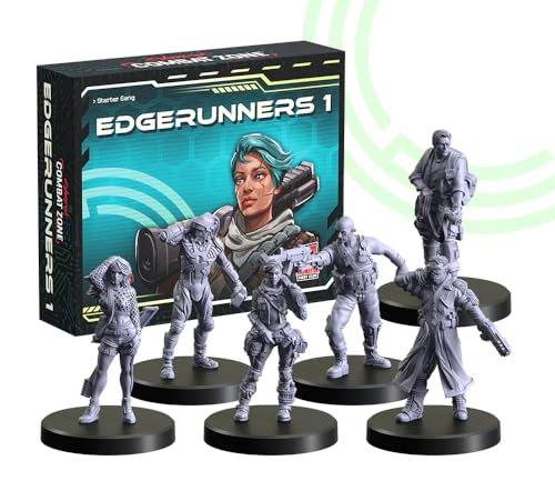 Monster Fight Club Cyberpunk Red Combat Zone Miniatures Erweiterung: Edgerunners 1 Starter Gang von Monster Fight Club