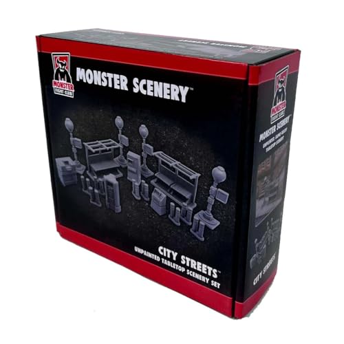 Monster Scenery: City Streets (unlackiertes Tischlandschaftsset) von Monster Fight Club