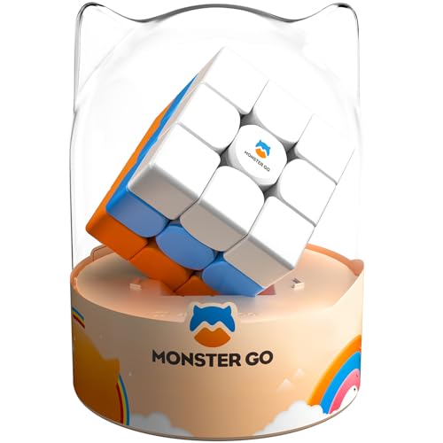 Monster GO Zauberwürfel Original 3x3, Trainer Würfel 3x3 Cube, Magic Cube in 3 Farben, Ideales Knobelspiel für Kinder und Anfänger von Monster Go