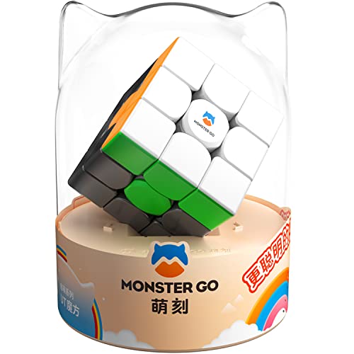 Monster GO Zauberwürfel Original 3x3, Trainer Würfel 3x3 Cube, Magic Cube in 3 Farben, Ideales Knobelspiel für Kinder und Anfänger von Monster Go