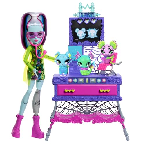 Monster High Make-A-Monster Pet Spielset, Frankie-Stein-Puppe und über 30 Zubehörteile für unzählige Haustierkombinationen, Möbel für das Verrückte Wissenschaft“-Labor, JBF18 Monster High Make-A-Monster Pet Spielset, Frankie-Stein-Puppe und über 30 Zubehörteile für unzählige Haustierkombinationen, Möbel für das Verrückte Wissenschaft“-Labor, JBF18 von Monster High