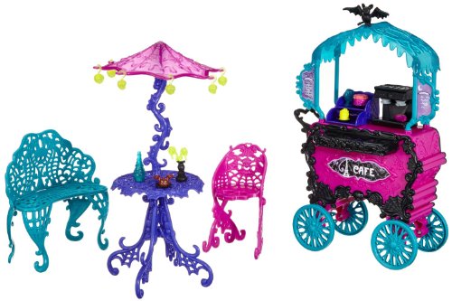 Mattel Y4308 - Monster High - Scaris Straßencafé, mit viel Zubehör von Monster High