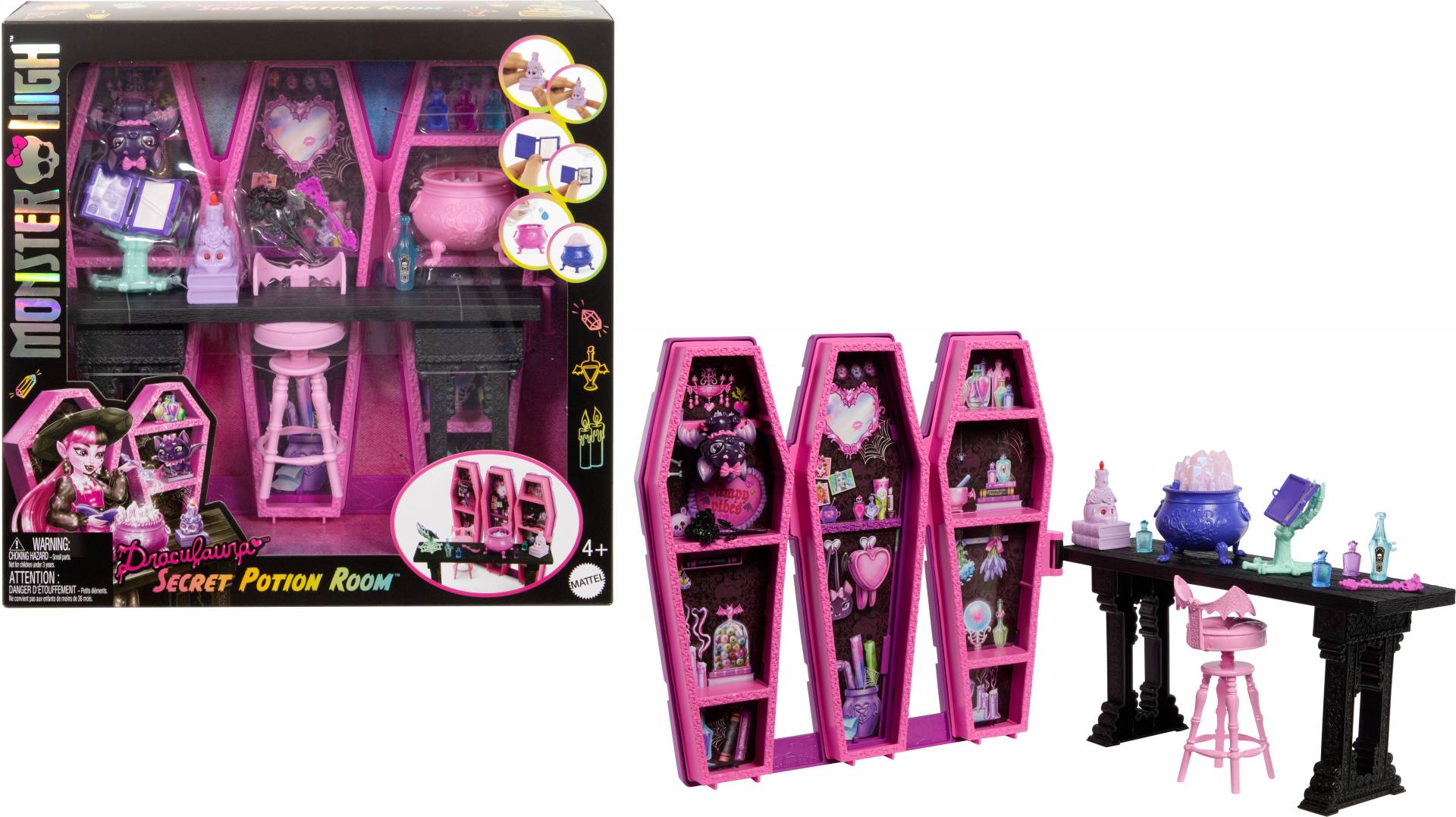 Monster High Draculaura Secret Potion Room Spielset von Monster High