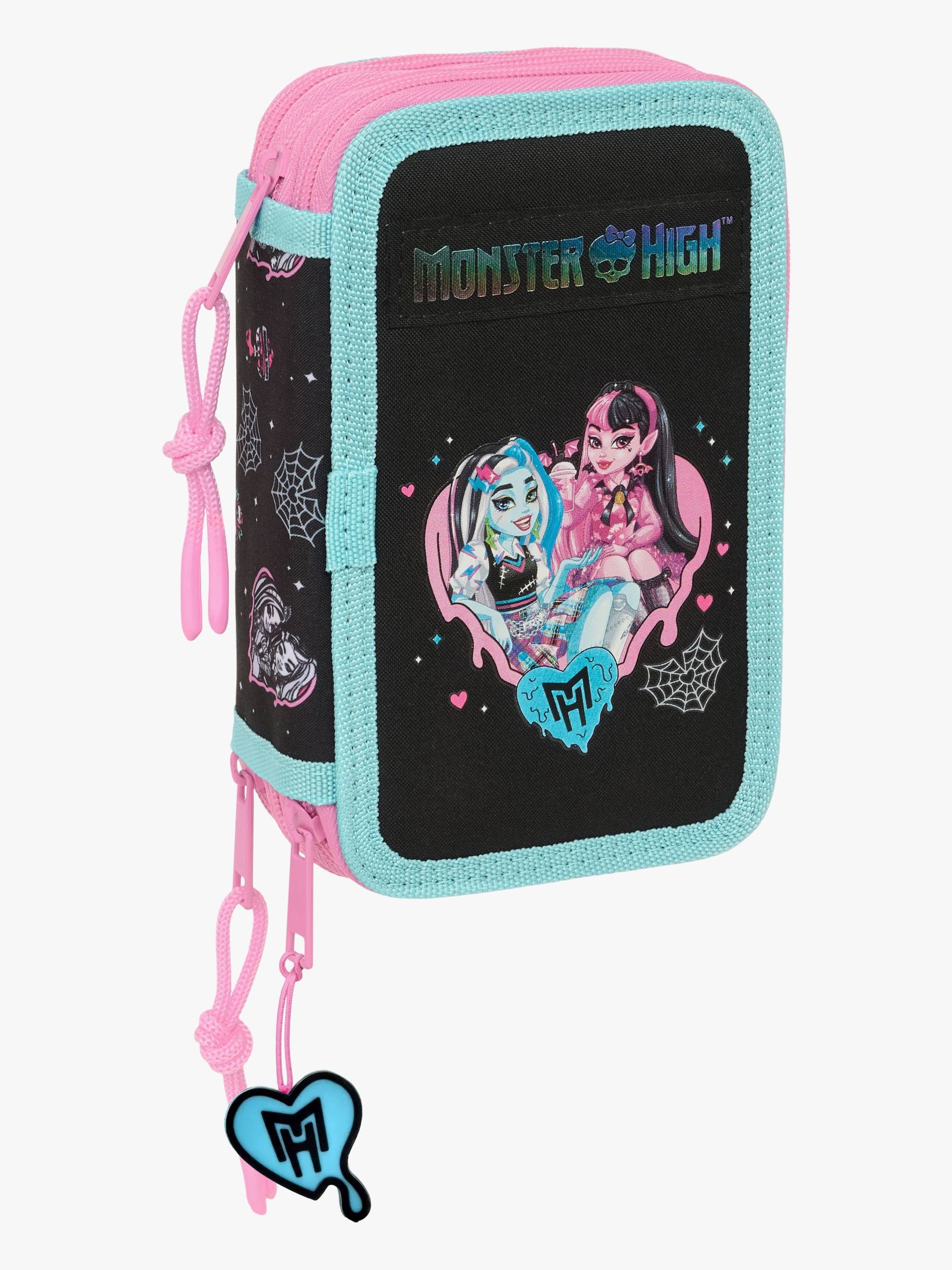 Monster High Gefülltes Dreifach-Federmäppchen 37 Teile, Schwarz Monster High Gefülltes Dreifach-Federmäppchen 37 Teile, Schwarz von Monster High