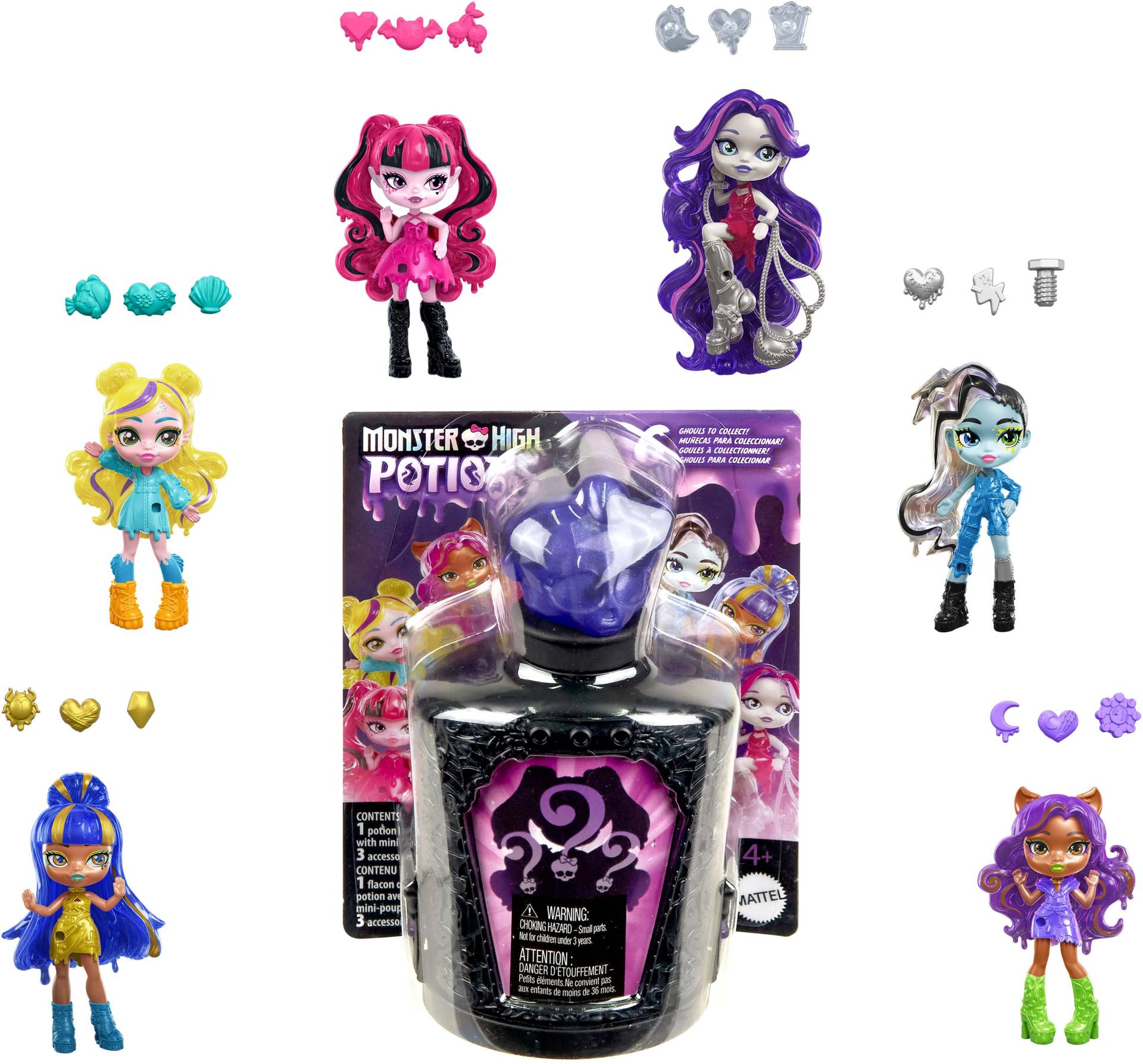 Monster High Potions Mini-Puppe Gemischte Auswahl von Monster High