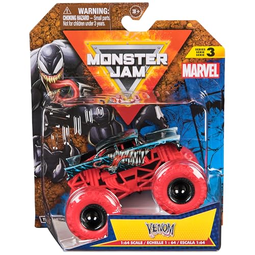 Monster Jam, Marvel Official Venom Monster Truck, Die-Cast Vehicle, 1:64 Scale, Super Hero Kids Toys for Boys Ages 3 and up von Monster Jam