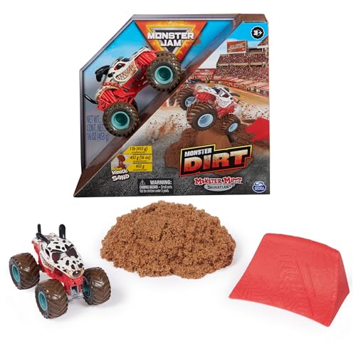 Monster Jam, Monster Mutt Monster Dirt Dalmatiner 0,5 kg mit offiziellem Druckguss-Monster-Truck im Maßstab 1:64, Spielzeug für Kinder ab 3 Jahren von Monster Jam