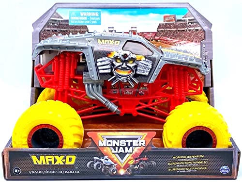 Monster Jam, Official Max-D Maximum Destruction New 2023 Monster Truck, Collector Die-Cast Vehicle, 1:24 Scale, Kids Toys for Boys Ages 3 and up, (Series 18) von Monster Jam