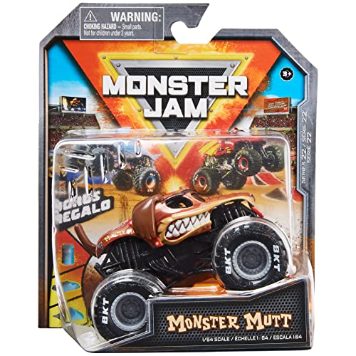 Monster Jam, Official Monster Mutt Monster Truck, Die-Cast Vehicle, Ruff Crowd Series, 1:64 Scale, Kids Toys for Boys Ages 3 and up von Monster Jam