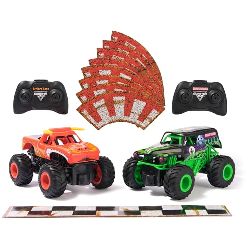 Monster Jam, Offizielle Grave Digger vs. EL Toro Loco Racing Rivals Trucks mit Fernbedienung 1:24 von Monster Jam