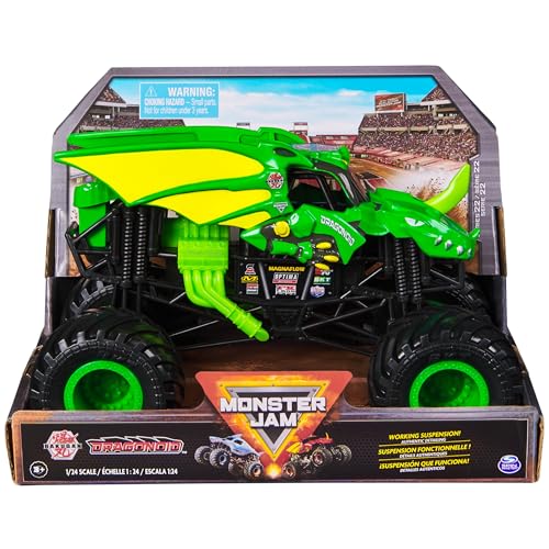 Monster Jam, Offizieller Bakugan Dragonoid Monster Truck, Sammler-Die-Cast Fahrzeug, Maßstab 1:24, Kinderspielzeug für Jungen und Mädchen ab 3 Jahren von Monster Jam