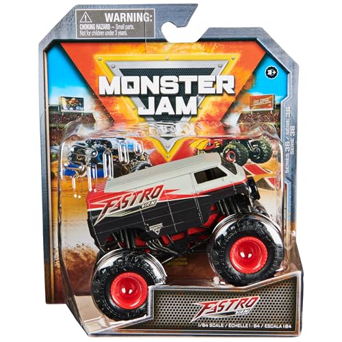 Monster Jam, Offizieller Fastro-Monster-Truck, Druckguss-Fahrzeug, Maßstab 1:64, Spielzeug für Kinder ab 3 Jahren von Monster Jam