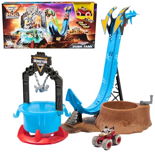 Monster Jam Mud Blasters, Monster Mutt Dalmatiner Dunk Panzer-Spielset, Farbwechsel-Aktion, Kinderspielzeug, Geschenke für Jungen und Mädchen ab 3 Jahren von Monster Jam