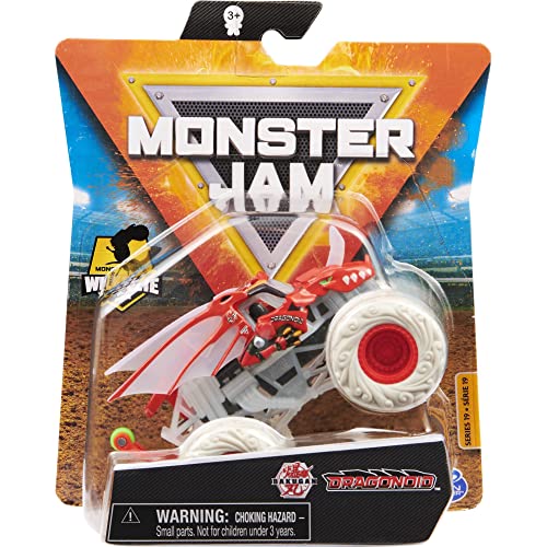 Monster Jam 2021 Spin Master 1:64 Diecast Monster Truck mit Wheelie Bar: Air Elementals Trucks Dragonoid von Monster Jam