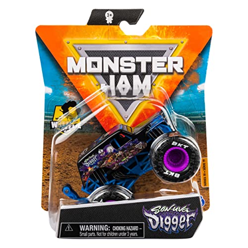 Monster Jam 2021 Spin Master 1:64 Diecast Monster Truck mit Wheelie Bar: Show Time Son-uva Digger von Monster Jam