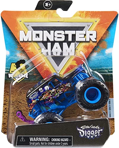 Monster Jam 2021 Spin Master 1:64 Diecast Monster Truck with Wheelie Bar: Shear Madness Son-uva Digger von Monster Jam