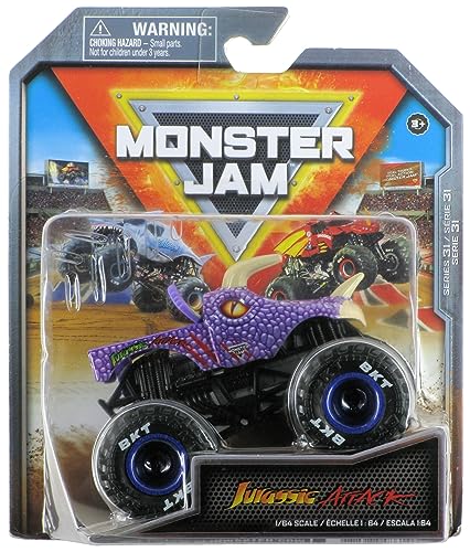 Monster Jam 2023 Spin Master 1:64 Diecast Truck Serie 31 Arena Favoriten Jurassic Attack von Monster Jam