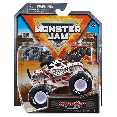 Monster Jam 2023 Spin Master 1:64 Diecast Truck Series 29 Ruff Crowd Monster Mutt Dalmatiner von Monster Jam