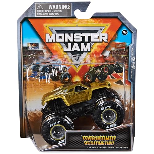 Monster Jam, Offizieller Max D Monster Truck, Die-Cast Fahrzeug, Maßstab 1:64, Kinderspielzeug für Jungen ab 3 Jahren von Monster Jam