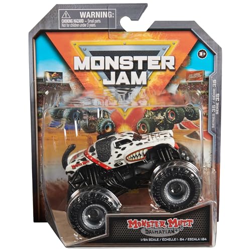 Monster Jam 2024 Official 1:64 Diecast Truck Series 35 Retro Rebels Monster Mutt Dalmatiner von Monster Jam