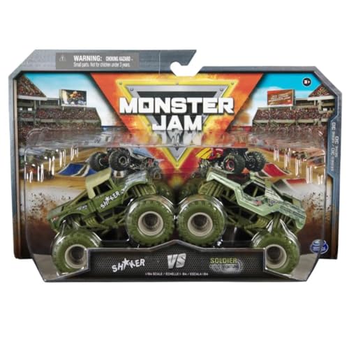 Monster Jam 2024 Series 30 1:64 Diecast Monster Truck 2-Pack Shaker vs Soldier Fortune von Monster Jam