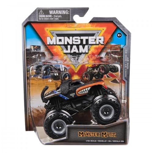 Monster Jam 2024 Series 37 Diecast 1:64 Maßstab Monster Truck, Monster Mutt Rottweiler Retro Rebellen von Monster Jam